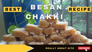 Besan Chakki Recipe In Hindi  How To Make Besan Chakki At Home  Besan Ki Barfi Recipe In Hindi😋🤩 [upl. by Acinnad559]