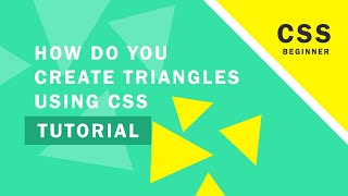 Create A Triangle in HTML  CSS for Triangle [upl. by Roselyn985]