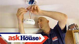 How to Install Smoke and Carbon Monoxide Detectors  Ask This Old House [upl. by Northington]