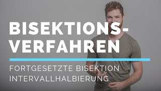 Bisektionsverfahren fortgesetzte Bisektion Intervallhalbierung [upl. by Yrrem]