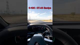 Renault Megane e tech Top Speed 0100 Hızlanma Testi [upl. by Schlicher852]