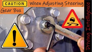 WATCH FIRST How To Properly Adjust Steering Gear Box Ford Dodge Chevrolet GMC Car Or Truck [upl. by Larret45]