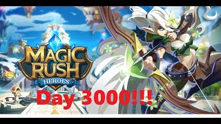 Magic Rush Heroes  Day 3000 My last daily routine in the game 20231121 [upl. by Fenny]