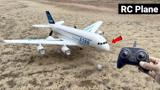 RC Passenger Plane Unboxing amp Flying Test  Remote Control Super Fast A380 Civil Aircraft Review 🔥 [upl. by Ellednek519]