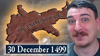 German Empire Borders In 1499 As EU4 Brandenburg [upl. by Stilla]