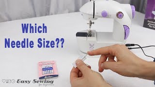 How to Change the Needle on Mini Sewing Machine and Needle Size Recommendation [upl. by Bogusz61]