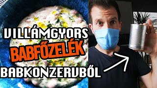 VLOG Villámgyors BABFŐZELÉK konzervből🥫 [upl. by Ranie]