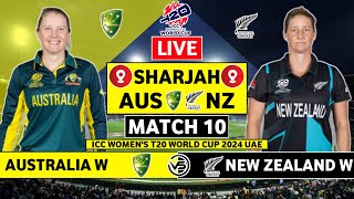 ICC Womens T20 World Cup Live Australia v New Zealand Live  AUS W vs NZ W Live Scores amp Commentary [upl. by Alak]