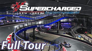 Supercharged Worlds Largest Indoor GoKarts Edison NJ  Full Tour [upl. by Harolda190]