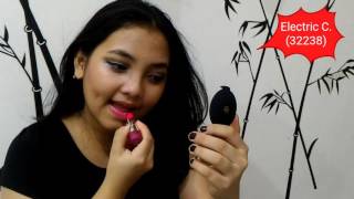 Oriflame The One Colour Lipstick Intense Collection Swatches [upl. by Sesilu]