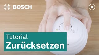 Zurücksetzen des Rauchwarnmelders  Bosch Smart Home [upl. by Neitsirk748]