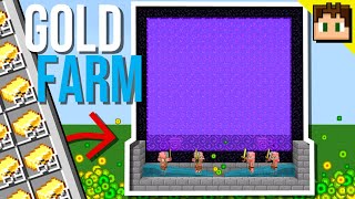 The SIMPLE GOLD XP FARM Minecraft Bedrock 121 Tutorial [upl. by Atterol]