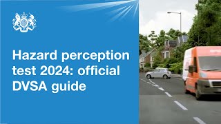 Hazard perception test 2024 official DVSA guide [upl. by Ymar953]