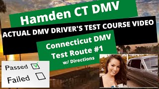 ACTUAL DRIVERS TEST Hamden CT DMV Route 1 Behind Wheel Drivers Training Education Connecticut [upl. by Welford591]