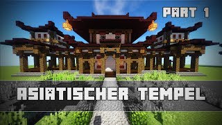 ASIATISCHER TEMPEL  Minecraft Tutorial [upl. by Novej392]