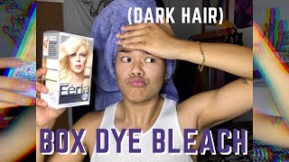 Dying My Hair to Extreme Platinum Loreal Paris Feria  Mens DIY Bleaching Hair at Home [upl. by Tavi]