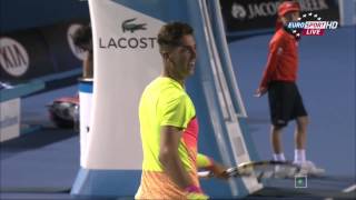 Thanasi Kokkinakis vs Ernests Gulbis Match Point Australian Open 2015 [upl. by Alet]