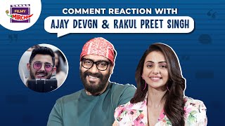 Ajay Devgn reacts to CARRYMINATI comment on Runway 34 trailer  Rakul  Gaurav [upl. by Eannaj151]