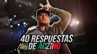 Las 40 MEJORES RESPUESTAS de ACZINO ¿El Mejor😈  Subtitulado [upl. by Hendricks]