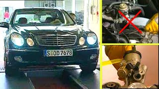 Wie man das Lenkgetriebe eines MercedesBenz W211 auf Dichtheit prüft [upl. by Lussier692]