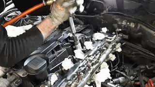 Mercedes Benz diesel injector removal [upl. by Cirad]