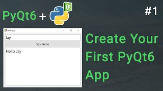 Create Your First GUI App in Python  PyQt6 Tutorial [upl. by Moira863]