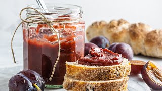 SugarFree Plum Jam  Without Pectin  Foodaciously [upl. by Merill]