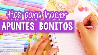 CÓMO HACER APUNTES BONITOS Y PERFECTOS  Tips regreso a clases ✎ Craftingeek [upl. by Emeline493]