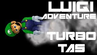 Luigi Adventure  Turbo TAS Very Hard No Damage  SSBM [upl. by Drahnreb]