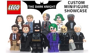 LEGO THE DARK KNIGHT Custom Minifigure Showcase [upl. by Esiralc]