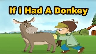 If I Had A Donkey Nursery Rhyme By Prem Lekha  Kids Songs With Lyrics  Poems For Kids [upl. by Jennette]