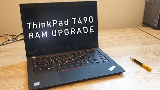 Lenovo ThinkPad T490 RAM UPGRADE 4K60FPS [upl. by Adnal]