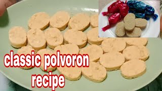 CLASSIC POLVORON RECIPE  POLVORON ALA GOLDILOCKS [upl. by Annwahsal]