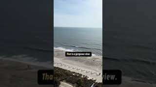 Gorgeous Balcony view from Bayview Resort Unit in Myrtle Beach SC [upl. by Scrivings]