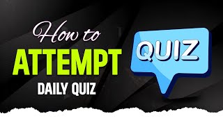 How to Attempt Daily Quiz  How to use Adda247 Application [upl. by Onaimad749]