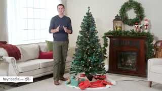 6 ft Fiber Optic Evergreen Prelit LED Christmas Tree  Product Review Video [upl. by Yenmor]