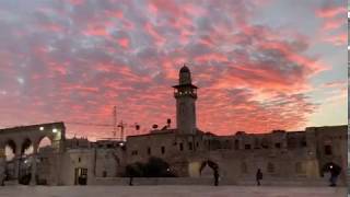 Amazing Maghrib Adhan at Masjid Al Aqsa  1st February 2019 [upl. by Eeldarb]