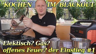 KOCHEN IM BLACKOUT  Essen erwärmen mit Strom oder Gas Die Blackout Luxus Ausstattung für die Krise [upl. by Miuqaoj]