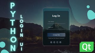 PyQt5 tutorial  login Form GUI 04 [upl. by Annairba]