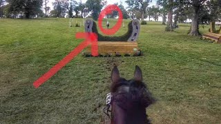 Helmet Cam Munson Slew Preliminary Horse Championship  2019 American Eventing Championships [upl. by Nnasus149]