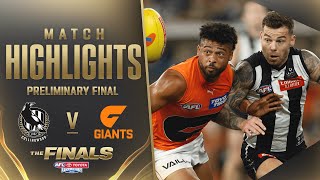 Collingwood v GWS Giants Highlights  Preliminary Final 2023  AFL [upl. by Rimidalg]