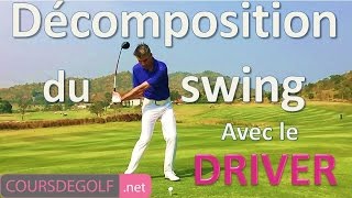 Décomposition du swing avec le driver Cours de golf gratuit proposé par Renaud Poupard [upl. by Tserrof]