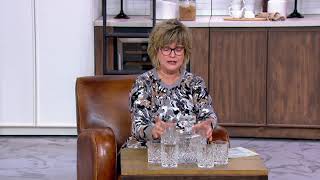 Godinger Dublin 7Piece Crystal Whiskey Set on QVC [upl. by Namya460]