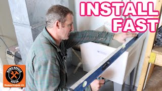 How to Install Utility Sinks FAST [upl. by Ttiwed884]