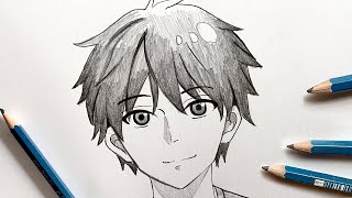 How to draw Anime BOY Easy Step by step Anime Drawing Tutorial [upl. by Ivonne870]