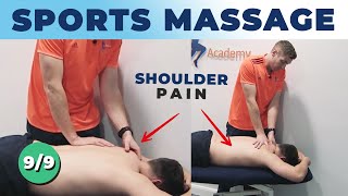 Sports Massage Tutorial  How To Treat Shoulder Pain Patients  Periscapular Mobilization Techniques [upl. by Laeria]