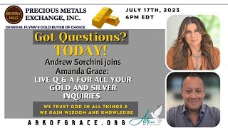 Andrew Sorchini joins Amanda Grace Live Q amp A for All Your Gold and Silver Inquiries [upl. by Adlai880]