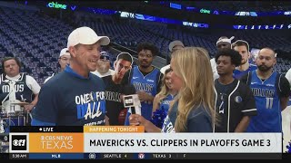 Mavericks facing off Clippers in NBA Playoffs game 3 [upl. by Loralie]