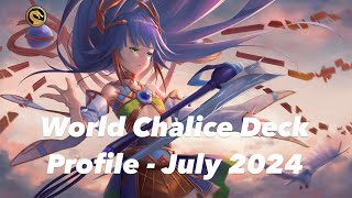 YuGiOh World Chalice Deck Profile  July 2024 [upl. by Lenahc661]