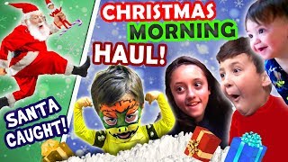 SANTA CAUGHT on CHRISTMAS w ELF 🎄 FUNnel Family X Mas HAUL 2016 Presents  North Pole Snow Vlog [upl. by Moore]